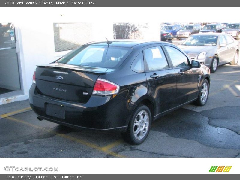 Black / Charcoal Black 2008 Ford Focus SES Sedan