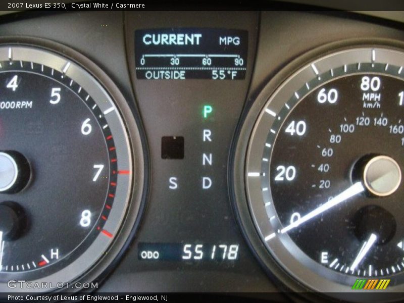 Crystal White / Cashmere 2007 Lexus ES 350