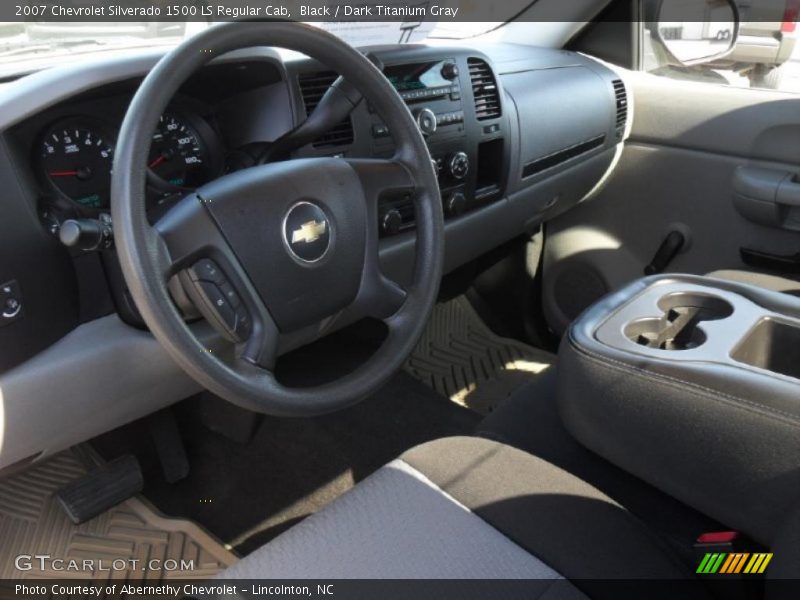 Black / Dark Titanium Gray 2007 Chevrolet Silverado 1500 LS Regular Cab