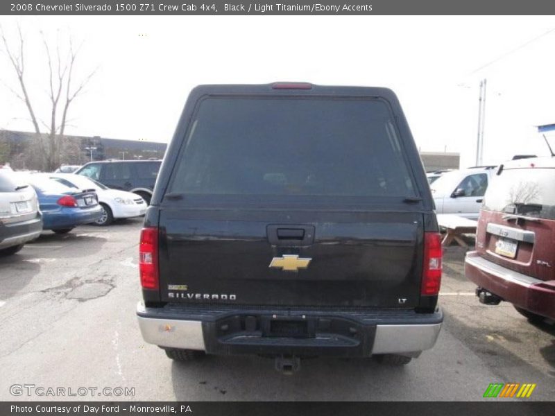 Black / Light Titanium/Ebony Accents 2008 Chevrolet Silverado 1500 Z71 Crew Cab 4x4