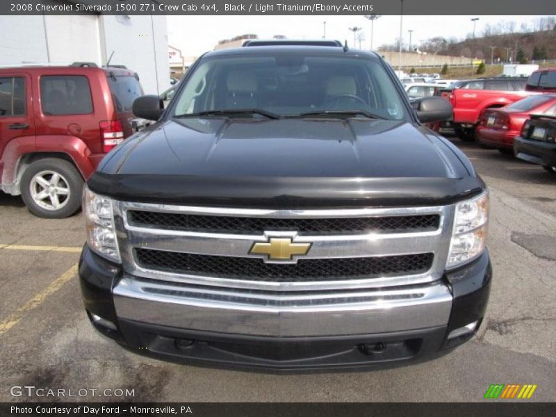 Black / Light Titanium/Ebony Accents 2008 Chevrolet Silverado 1500 Z71 Crew Cab 4x4