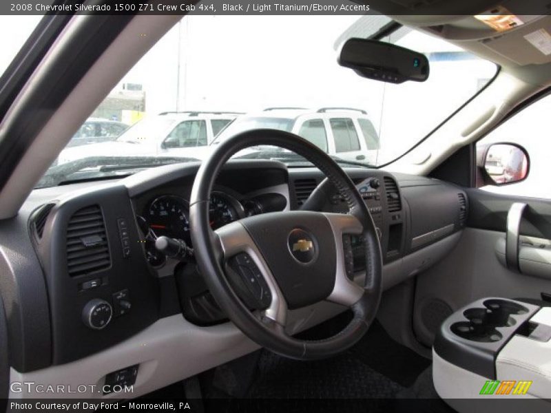Black / Light Titanium/Ebony Accents 2008 Chevrolet Silverado 1500 Z71 Crew Cab 4x4