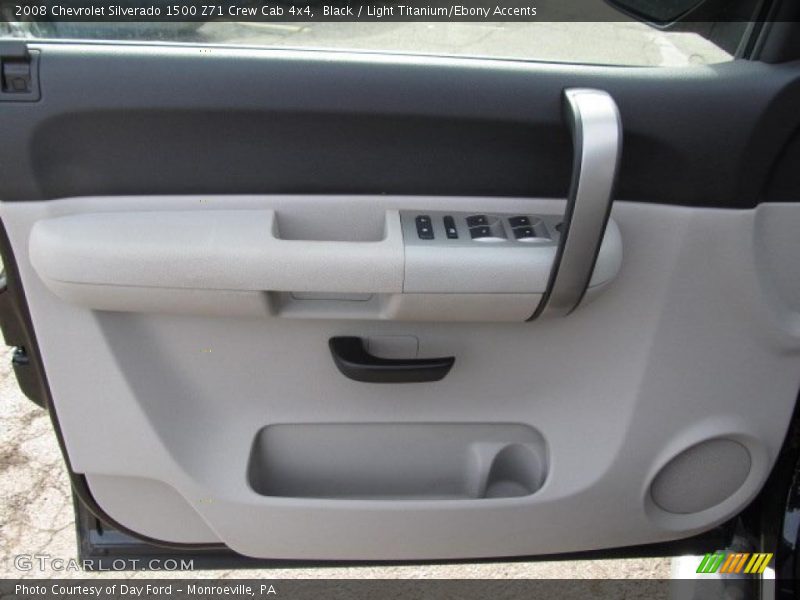Black / Light Titanium/Ebony Accents 2008 Chevrolet Silverado 1500 Z71 Crew Cab 4x4
