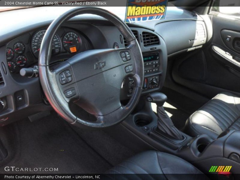 Victory Red / Ebony Black 2004 Chevrolet Monte Carlo SS