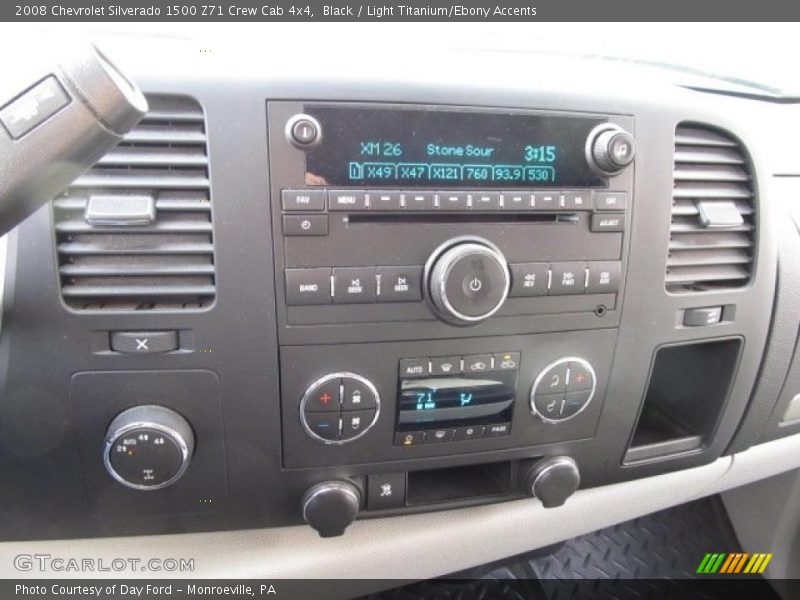 Black / Light Titanium/Ebony Accents 2008 Chevrolet Silverado 1500 Z71 Crew Cab 4x4