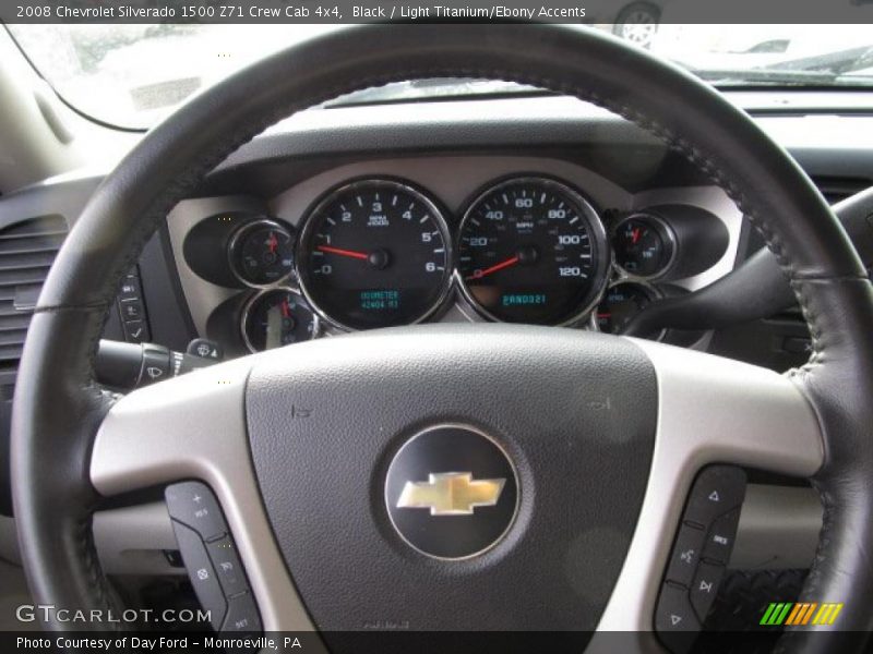 Black / Light Titanium/Ebony Accents 2008 Chevrolet Silverado 1500 Z71 Crew Cab 4x4