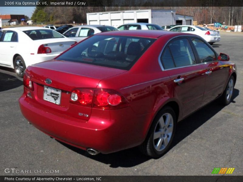 Imperial Red / Gray 2006 Kia Optima EX V6
