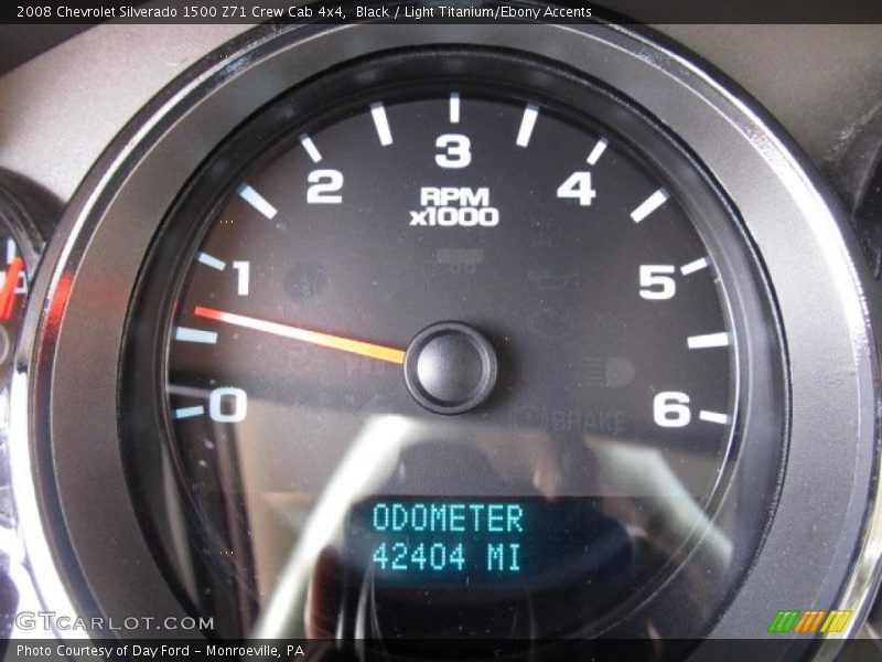 Black / Light Titanium/Ebony Accents 2008 Chevrolet Silverado 1500 Z71 Crew Cab 4x4