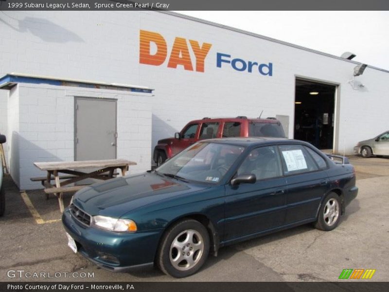 Spruce Green Pearl / Gray 1999 Subaru Legacy L Sedan