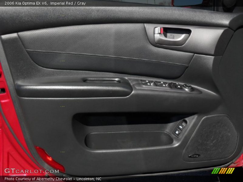 Imperial Red / Gray 2006 Kia Optima EX V6