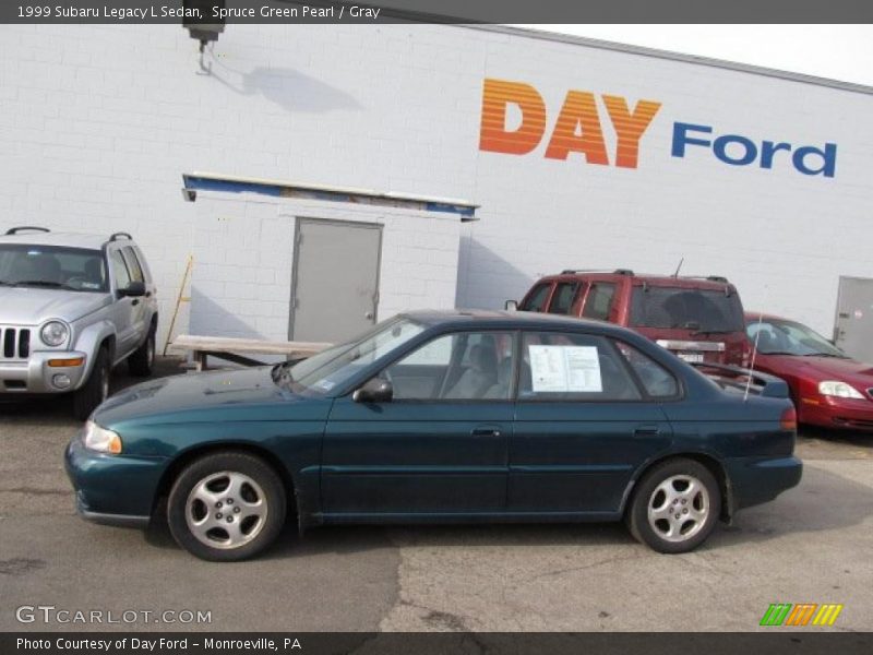 Spruce Green Pearl / Gray 1999 Subaru Legacy L Sedan