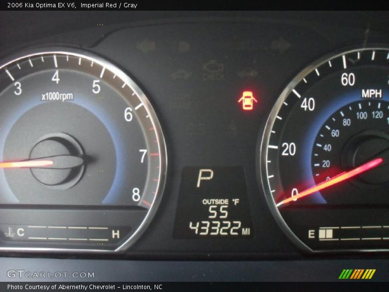 Imperial Red / Gray 2006 Kia Optima EX V6