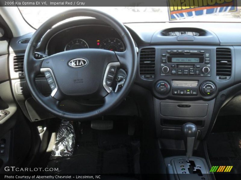 Imperial Red / Gray 2006 Kia Optima EX V6