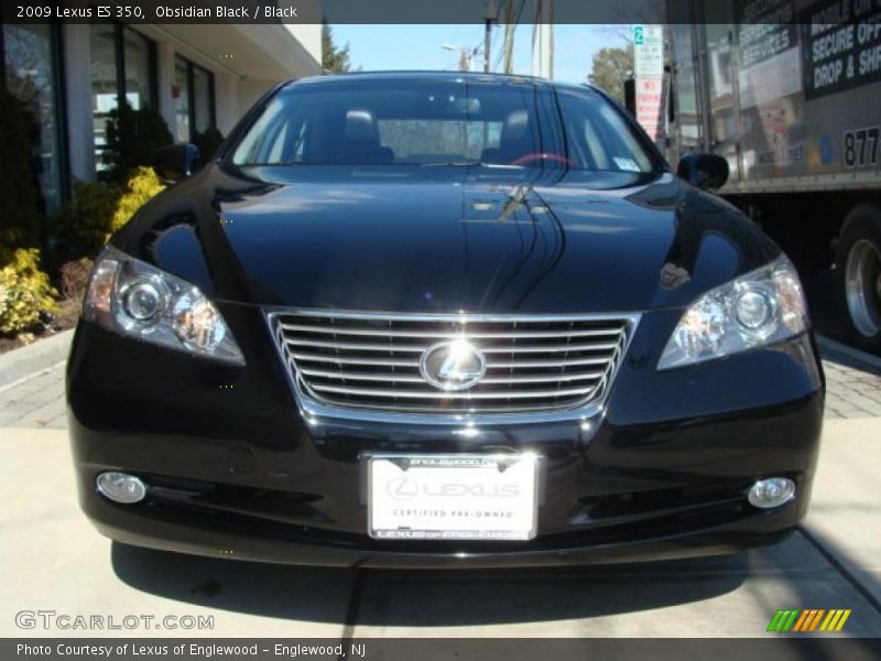 Obsidian Black / Black 2009 Lexus ES 350
