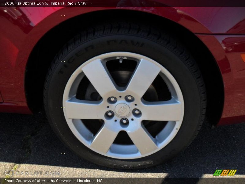 Imperial Red / Gray 2006 Kia Optima EX V6