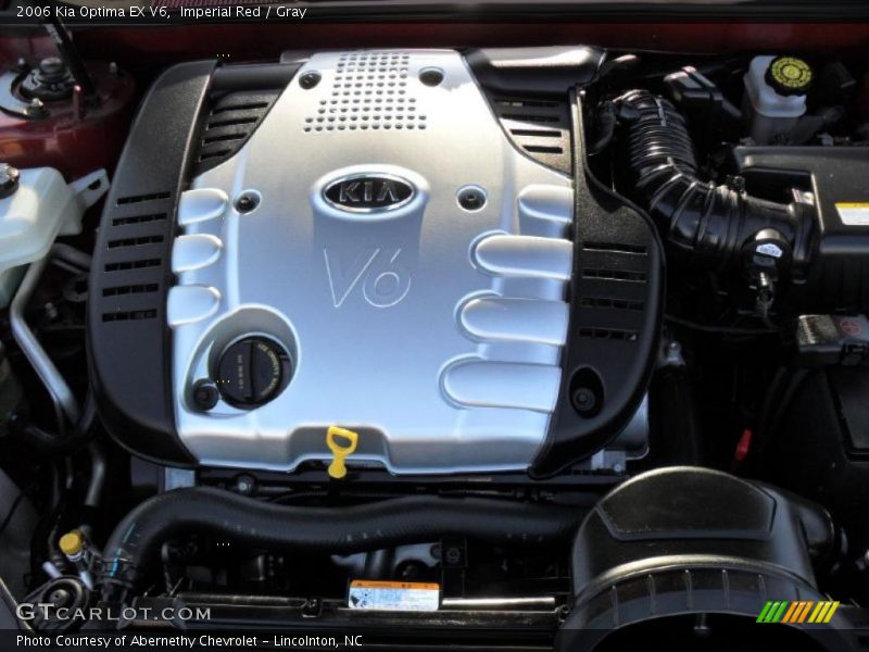 Imperial Red / Gray 2006 Kia Optima EX V6