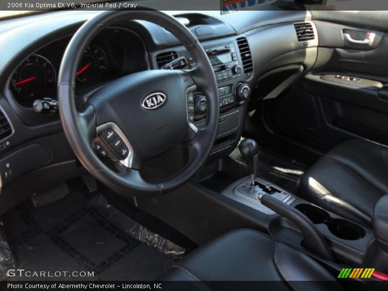 Imperial Red / Gray 2006 Kia Optima EX V6