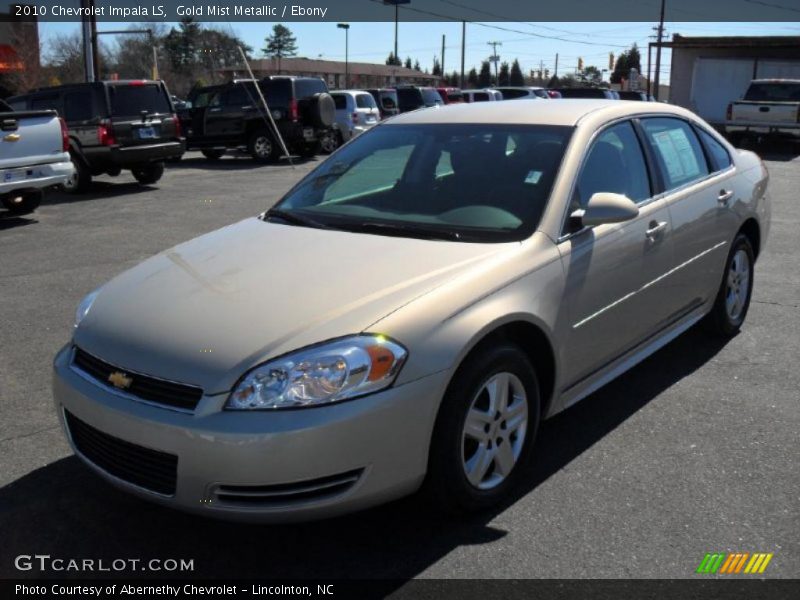 Gold Mist Metallic / Ebony 2010 Chevrolet Impala LS