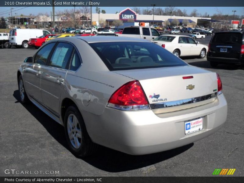 Gold Mist Metallic / Ebony 2010 Chevrolet Impala LS