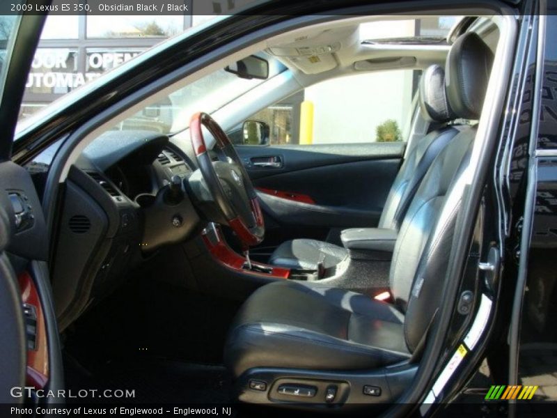 Obsidian Black / Black 2009 Lexus ES 350