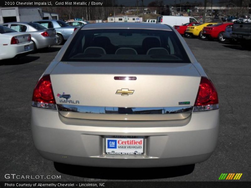 Gold Mist Metallic / Ebony 2010 Chevrolet Impala LS