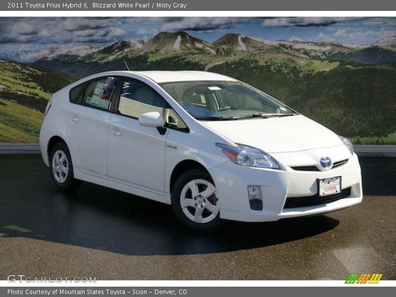 Blizzard White Pearl / Misty Gray 2011 Toyota Prius Hybrid II