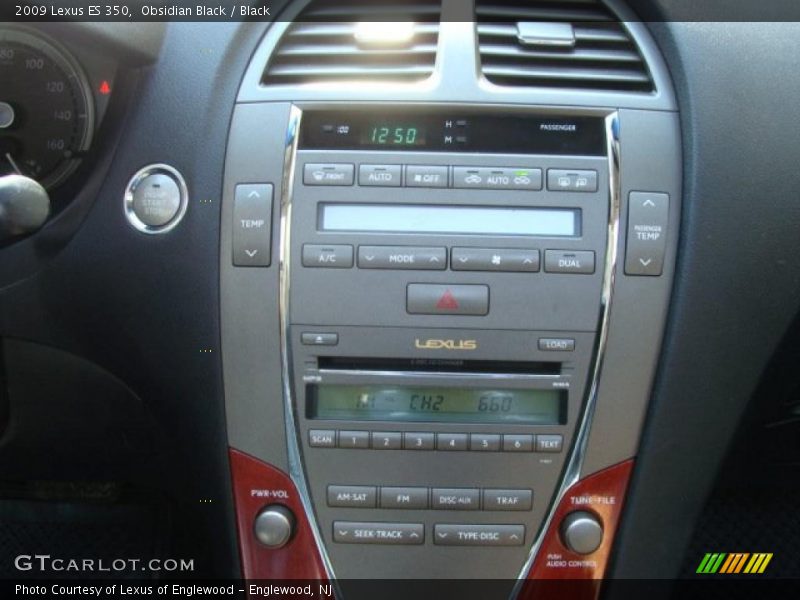 Obsidian Black / Black 2009 Lexus ES 350