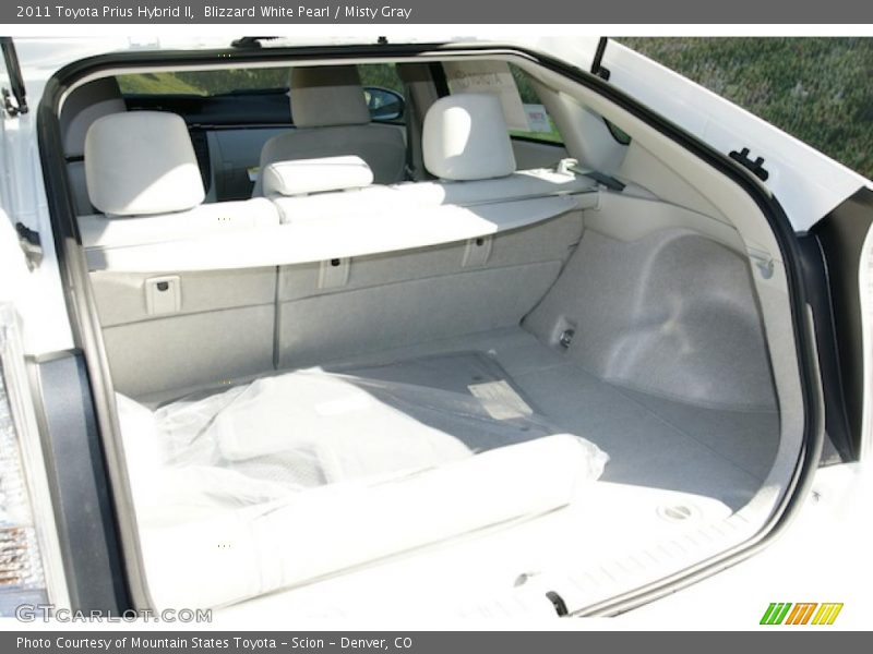 Blizzard White Pearl / Misty Gray 2011 Toyota Prius Hybrid II