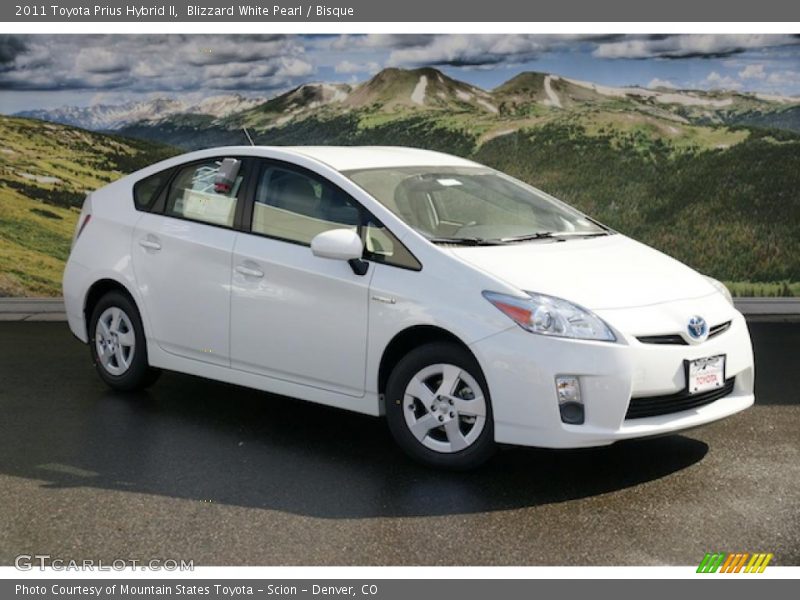 Blizzard White Pearl / Bisque 2011 Toyota Prius Hybrid II