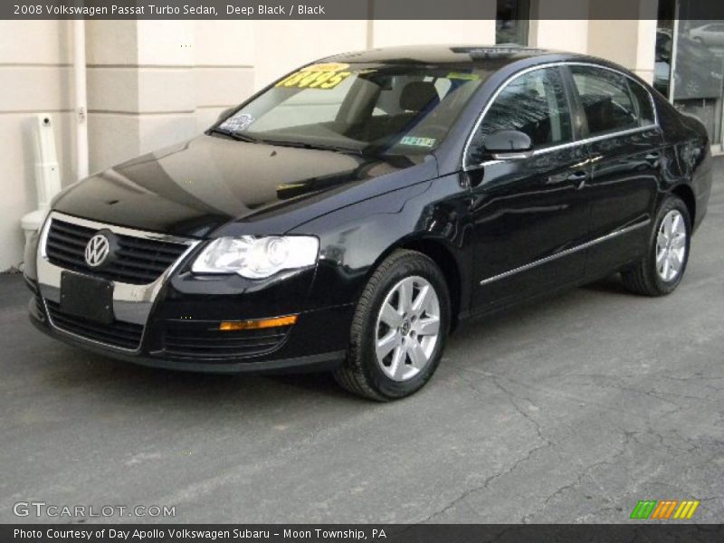 Deep Black / Black 2008 Volkswagen Passat Turbo Sedan