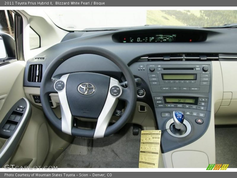 Blizzard White Pearl / Bisque 2011 Toyota Prius Hybrid II