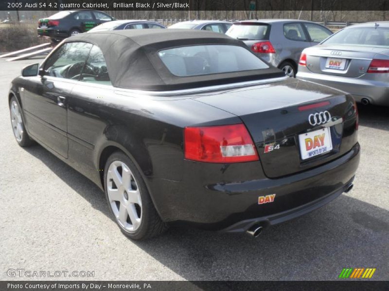 Brilliant Black / Silver/Black 2005 Audi S4 4.2 quattro Cabriolet