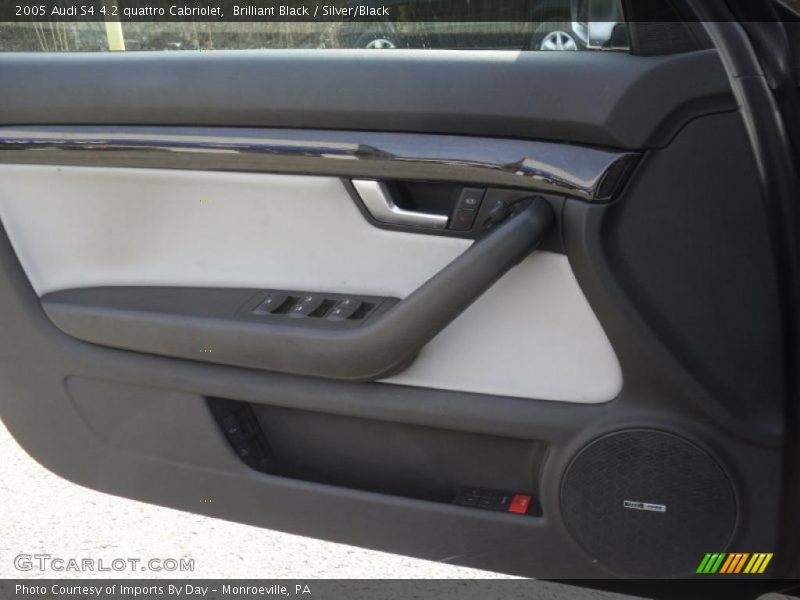 Brilliant Black / Silver/Black 2005 Audi S4 4.2 quattro Cabriolet