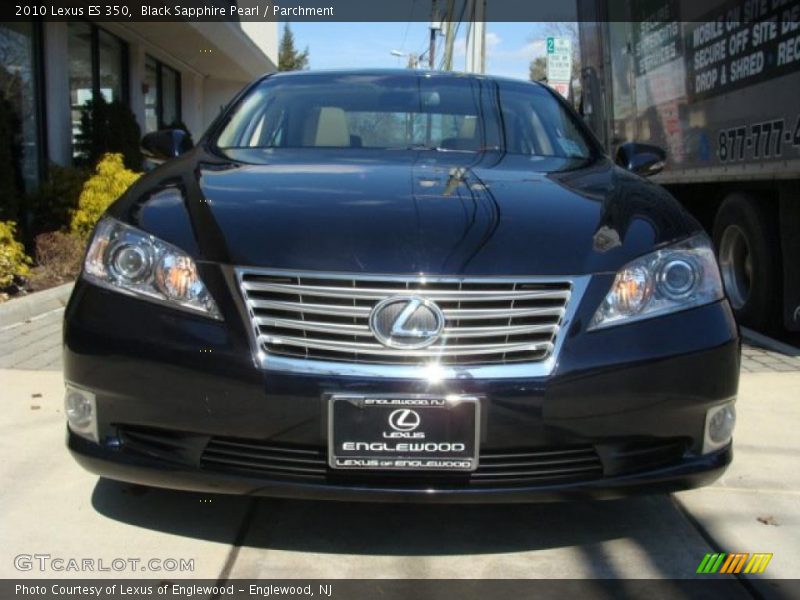 Black Sapphire Pearl / Parchment 2010 Lexus ES 350