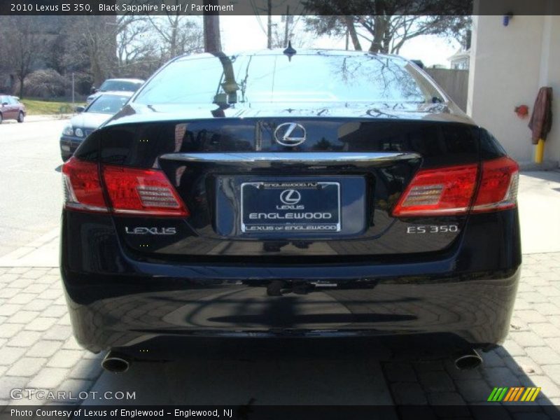 Black Sapphire Pearl / Parchment 2010 Lexus ES 350
