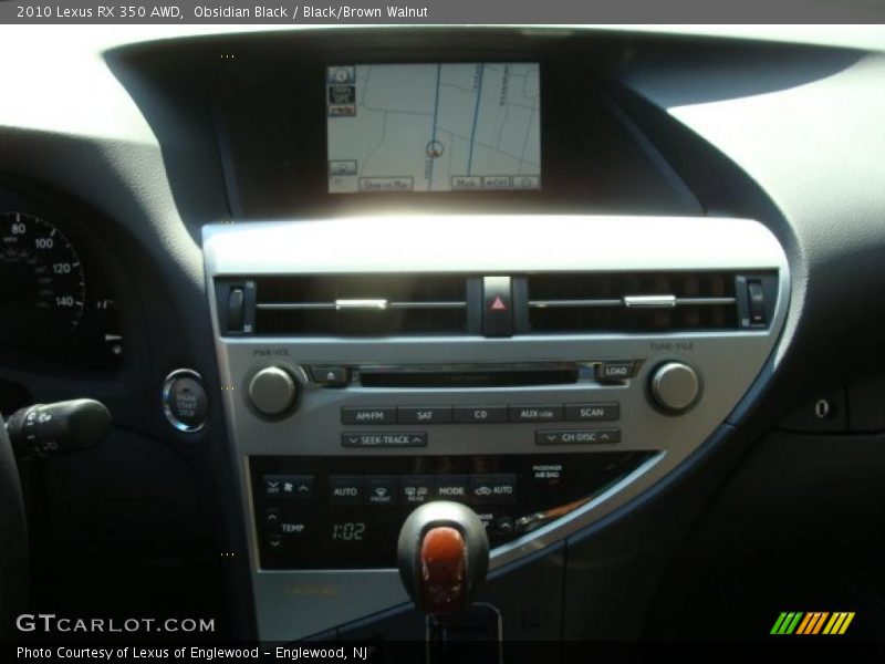 Obsidian Black / Black/Brown Walnut 2010 Lexus RX 350 AWD