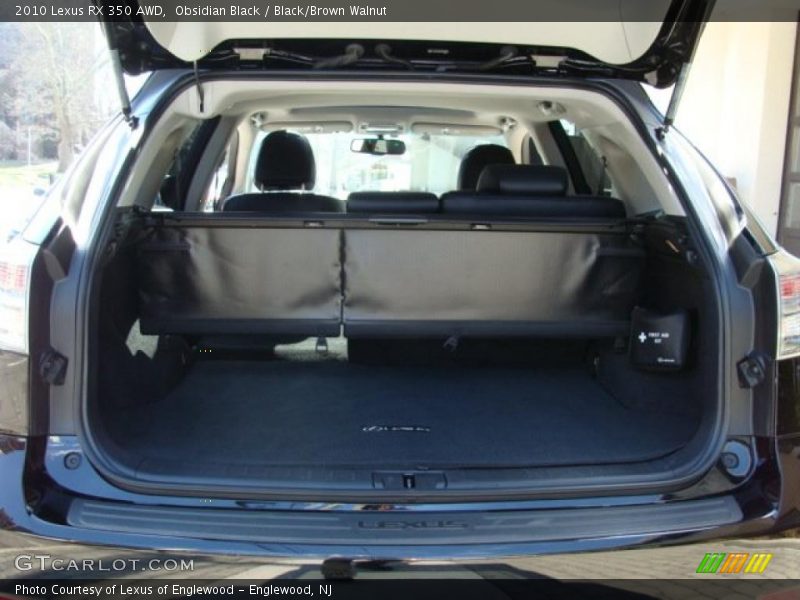 Obsidian Black / Black/Brown Walnut 2010 Lexus RX 350 AWD