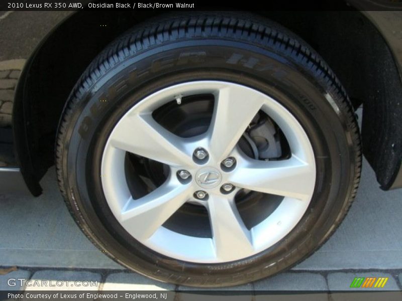 Obsidian Black / Black/Brown Walnut 2010 Lexus RX 350 AWD