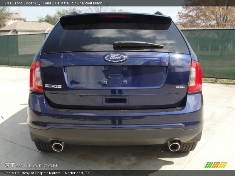 Kona Blue Metallic / Charcoal Black 2011 Ford Edge SEL