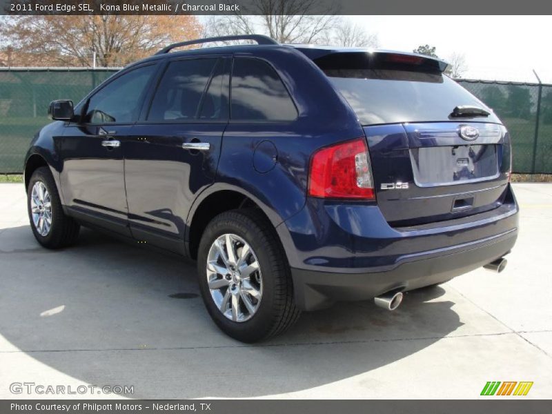 Kona Blue Metallic / Charcoal Black 2011 Ford Edge SEL