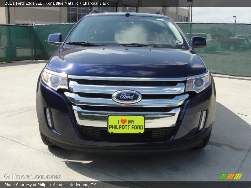 Kona Blue Metallic / Charcoal Black 2011 Ford Edge SEL