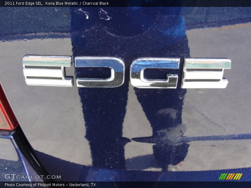 Kona Blue Metallic / Charcoal Black 2011 Ford Edge SEL