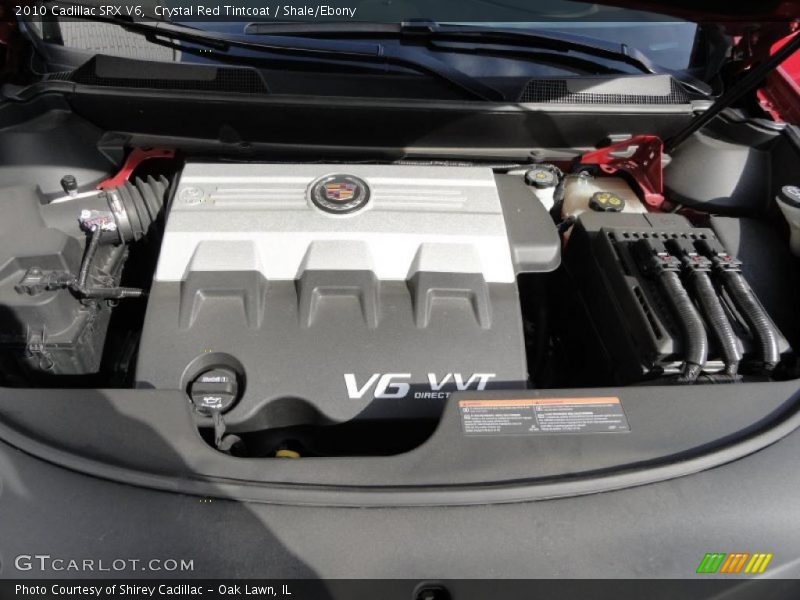 Crystal Red Tintcoat / Shale/Ebony 2010 Cadillac SRX V6