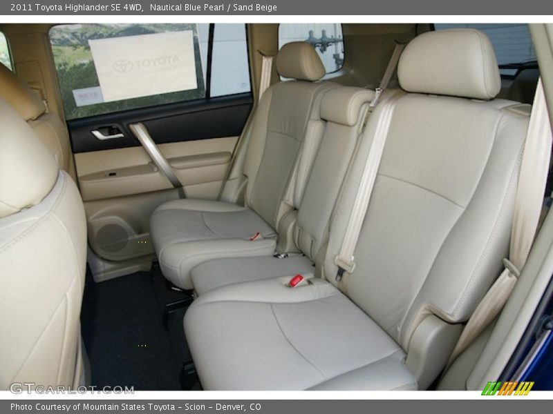 Nautical Blue Pearl / Sand Beige 2011 Toyota Highlander SE 4WD
