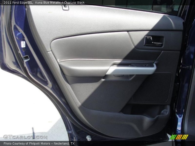 Kona Blue Metallic / Charcoal Black 2011 Ford Edge SEL