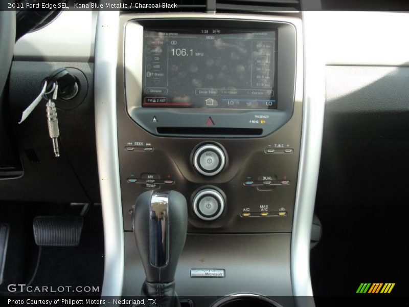 Kona Blue Metallic / Charcoal Black 2011 Ford Edge SEL