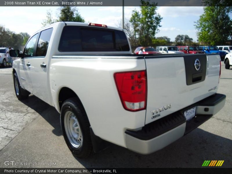 Blizzard White / Almond 2008 Nissan Titan XE Crew Cab
