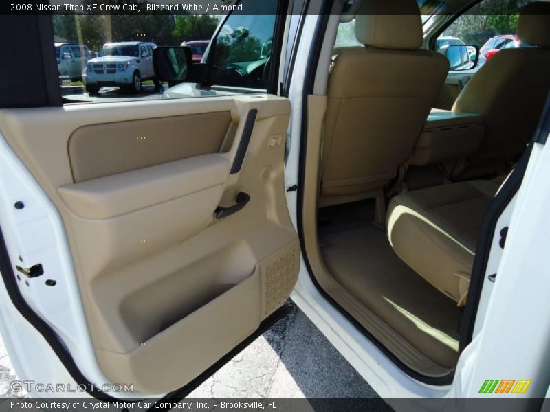 Blizzard White / Almond 2008 Nissan Titan XE Crew Cab