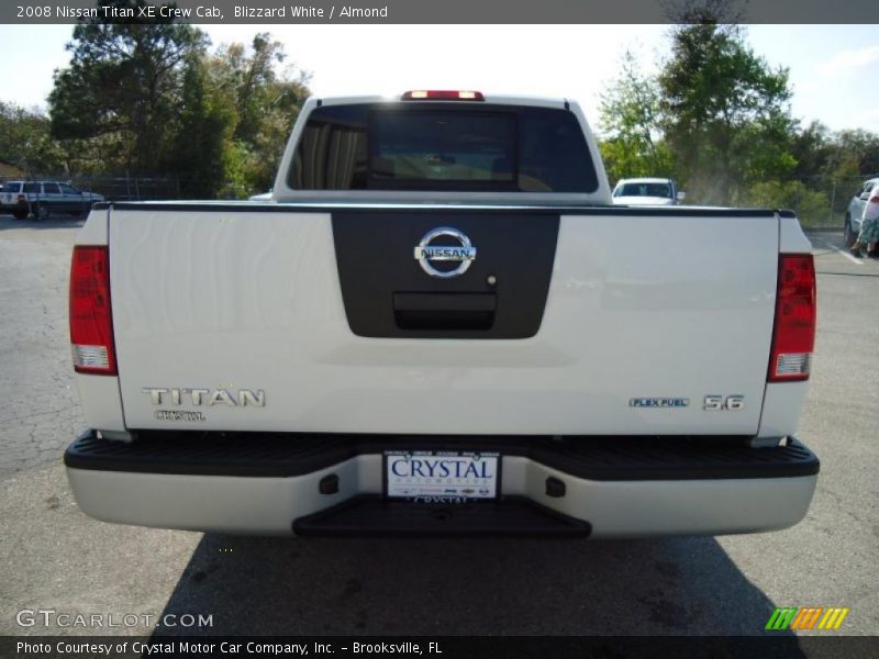 Blizzard White / Almond 2008 Nissan Titan XE Crew Cab