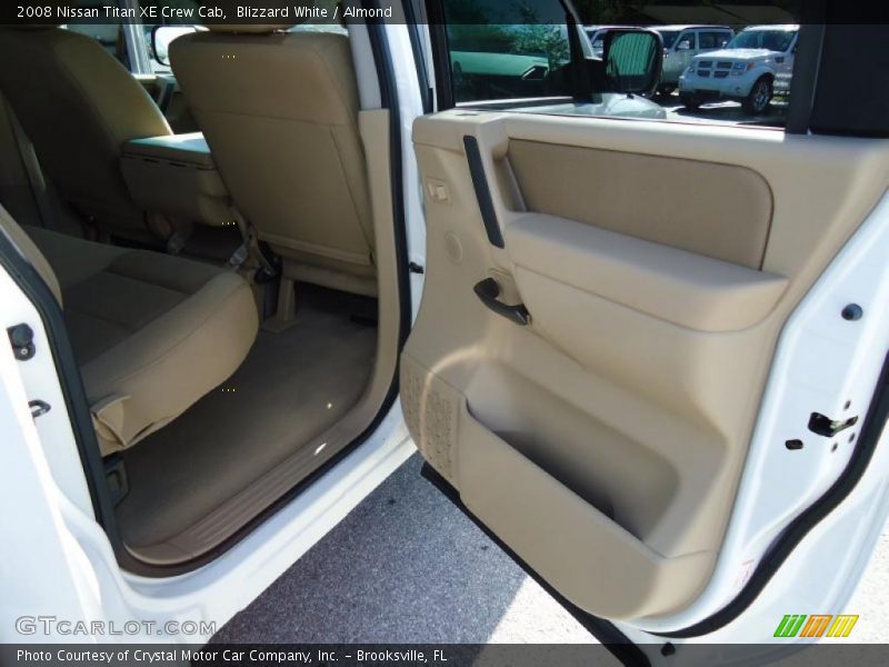 Blizzard White / Almond 2008 Nissan Titan XE Crew Cab